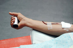 Cuidados pós-doação de sangue